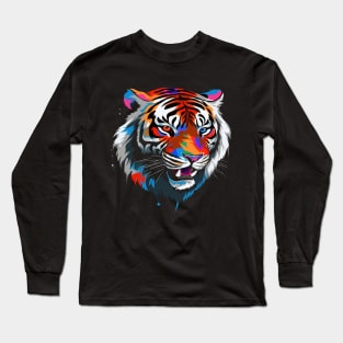 Patriotic Siberian Tiger Long Sleeve T-Shirt